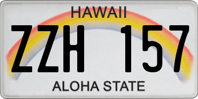 HI license plate ZZH157