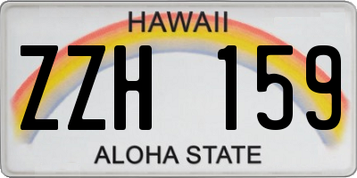 HI license plate ZZH159