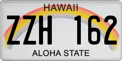 HI license plate ZZH162