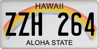 HI license plate ZZH264