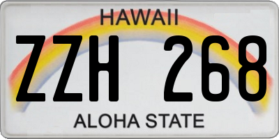 HI license plate ZZH268