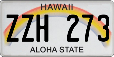 HI license plate ZZH273