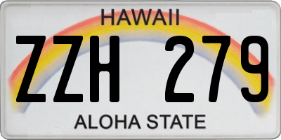 HI license plate ZZH279