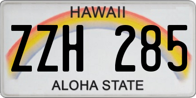 HI license plate ZZH285