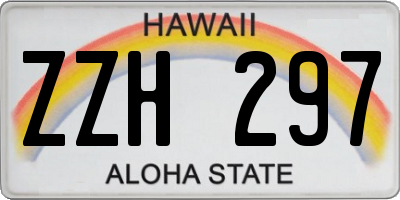 HI license plate ZZH297