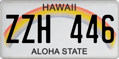 HI license plate ZZH446