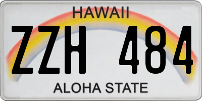 HI license plate ZZH484