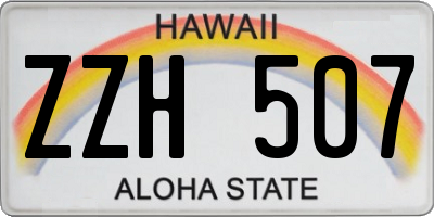 HI license plate ZZH507