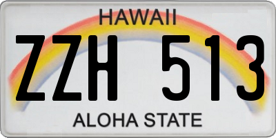 HI license plate ZZH513