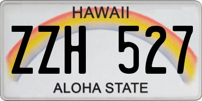 HI license plate ZZH527