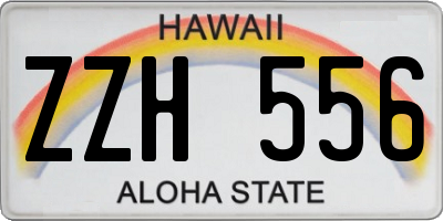 HI license plate ZZH556