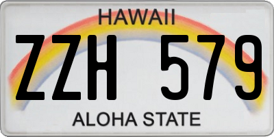 HI license plate ZZH579