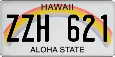 HI license plate ZZH621