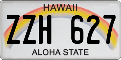 HI license plate ZZH627