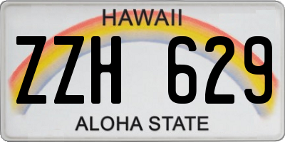 HI license plate ZZH629