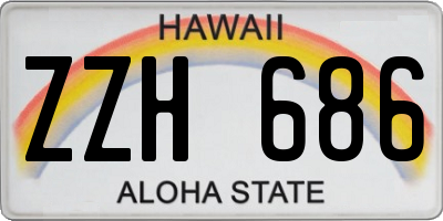 HI license plate ZZH686