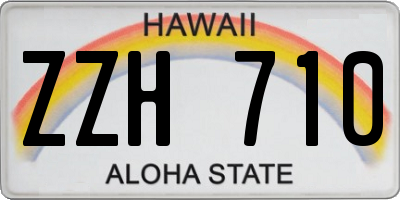HI license plate ZZH710