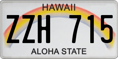 HI license plate ZZH715