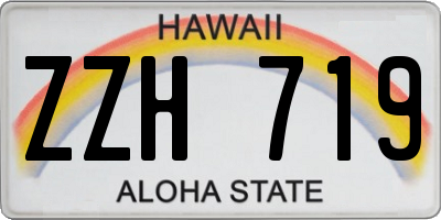 HI license plate ZZH719