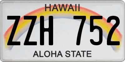 HI license plate ZZH752