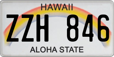 HI license plate ZZH846