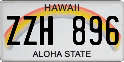 HI license plate ZZH896