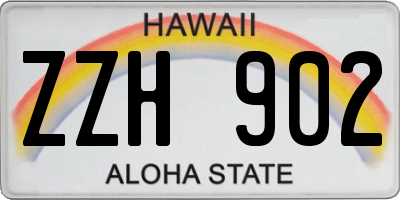HI license plate ZZH902