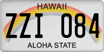 HI license plate ZZI084