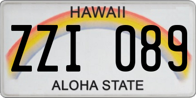 HI license plate ZZI089