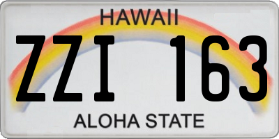 HI license plate ZZI163
