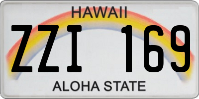 HI license plate ZZI169