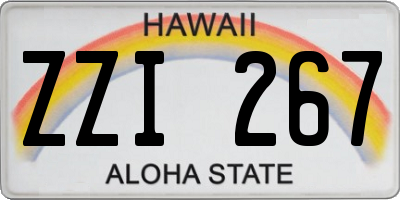 HI license plate ZZI267