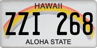 HI license plate ZZI268