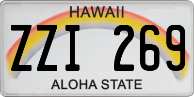 HI license plate ZZI269