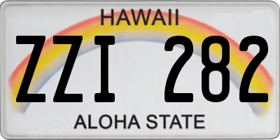 HI license plate ZZI282