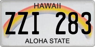 HI license plate ZZI283