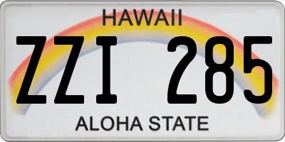 HI license plate ZZI285