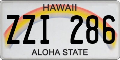 HI license plate ZZI286