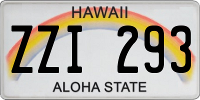 HI license plate ZZI293