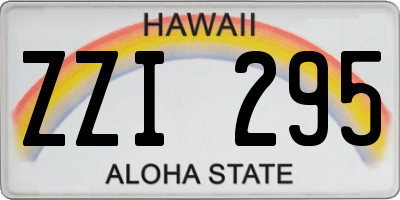 HI license plate ZZI295