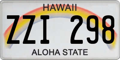 HI license plate ZZI298