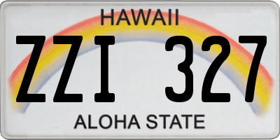 HI license plate ZZI327