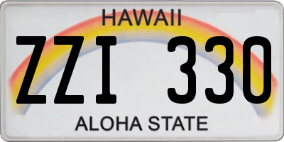 HI license plate ZZI330