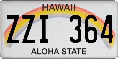 HI license plate ZZI364