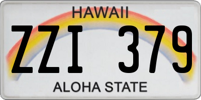 HI license plate ZZI379