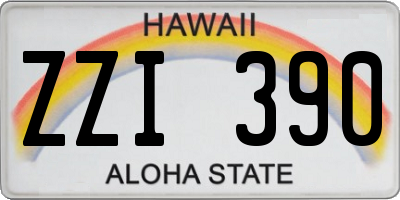 HI license plate ZZI390