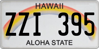 HI license plate ZZI395