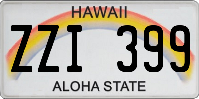 HI license plate ZZI399