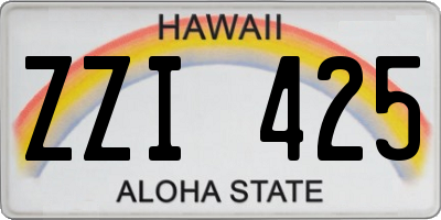 HI license plate ZZI425