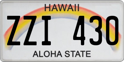 HI license plate ZZI430